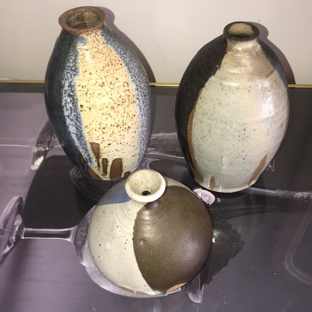 Set of three pottery
